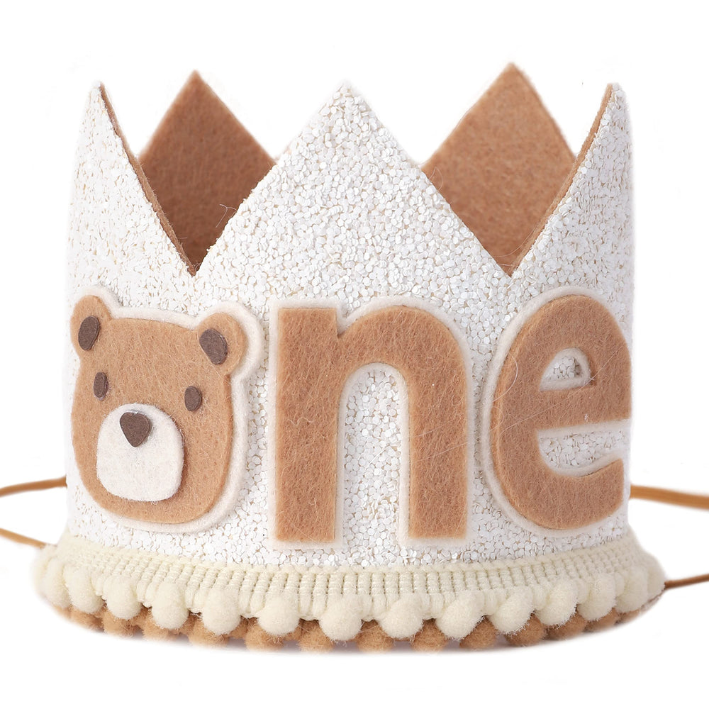 WAHAWU Little Bear Wild One hat, front view with bear face, ideal for memorable photos.