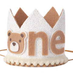 WAHAWU Little Bear Wild One hat, front view with bear face, ideal for memorable photos.