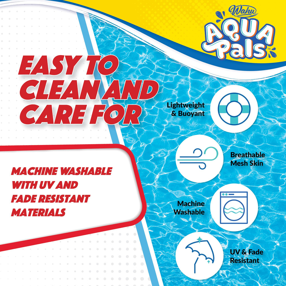 WAHU Ariel plush is machine washable for easy cleanup