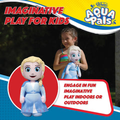 Elsa in water-friendly pose ideal for bathtubs, pools, or beaches.