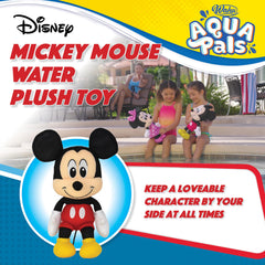 WAHU Aqua Pals Mickey Mouse plush drying quickly on AquaDry mesh after water fun.