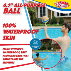 Wahu family-friendly water sport ball suitable for pool, beach, and backyard adventures.