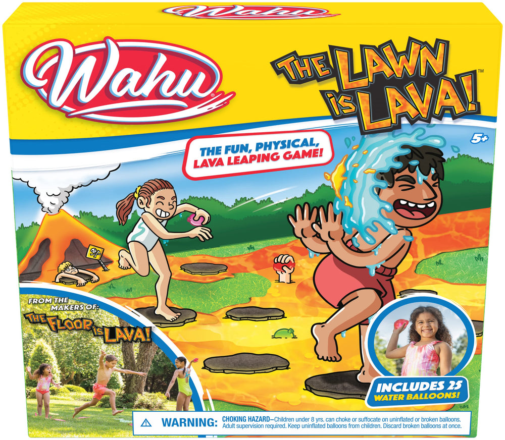 WAHU Lawn is Lava spinner in action for family outdoor play
