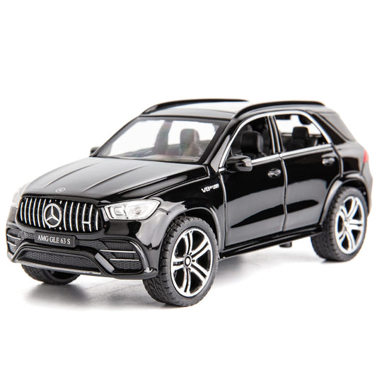 WAKAKAC AMG GLE 63S pull-back car, durable alloy model for play and display.