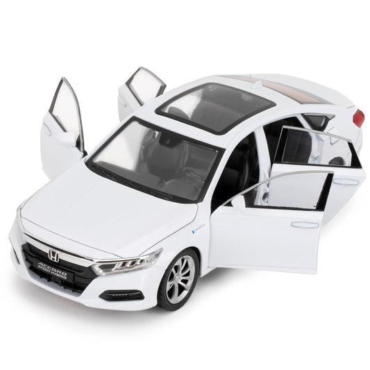 WAKAKAC 1:24 Accord toy car front view shows durable die-cast build for play and display.