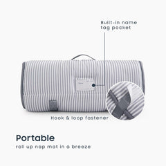 Wake In Cloud nap mat pillow insert is removable for cleaning
