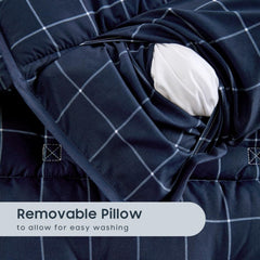 Wake In Cloud nap mat with removable pillow for simple cleaning