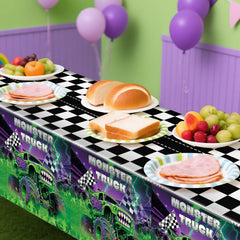 Wakeys monster-truck backdrop doubles as a photo booth wall.