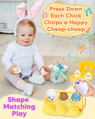 Walenced eggs feature durable construction for active toddlers