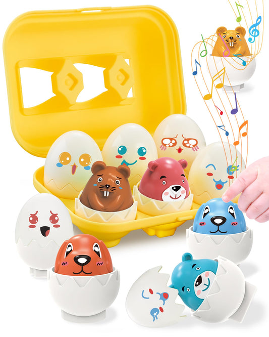 Walenced Easter egg toys for toddlers with inside toy, encouraging discovery