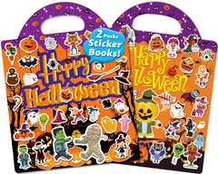 Walenced reusable sticker book Halloween theme cover for toddlers