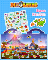 Walenced reusable sticker book material close-up, durable PVC for repeated use