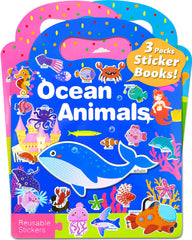 Walenced toddler sticker book with animals promotes early word learning through play.