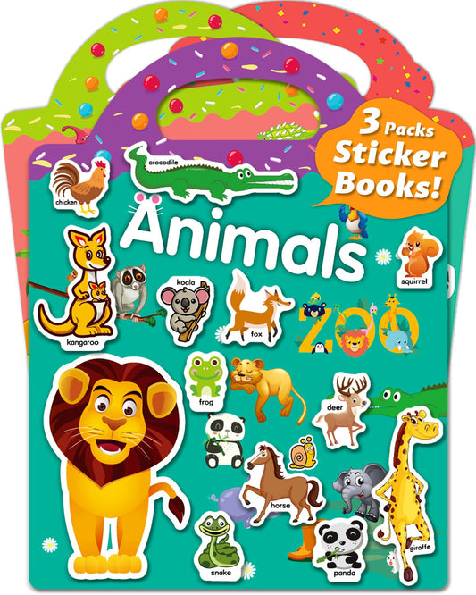 Walenced reusable sticker book for toddlers on the front cover, inviting creative play.