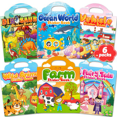 Walenced sticker book cover for toddlers with durable, reusable pages.