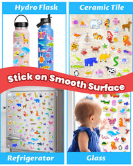 Walenced sticker book portable design with handle and sticker storage for on-the-go use.