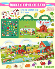 Walenced portable sticker book features a sturdy handle and storage.