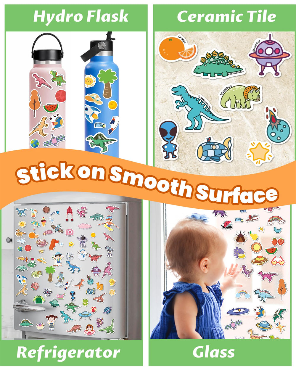 Walenced seasons stickers for toddlers, weather and nature scenes for learning.