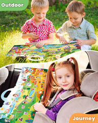 Walenced space-themed stickers for toddlers, colorful shapes encourage exploration.