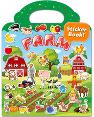 Walenced sticker book toddler farm scene for imaginative play and language learning