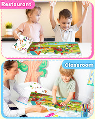 Use Walenced on windows and bottles for mess-free play.