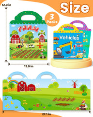 Walenced sticker book offers screen-free activity to boost creativity during outings.