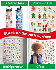 Walenced window and bottle stickers for versatile surfaces and play.