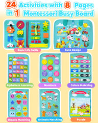 Walenty Busy Board is lightweight and portable for car or plane journeys.