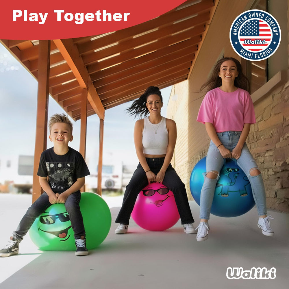 Waliki Hopper Ball 20inch green daily play for ages 7-10.