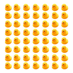 WAMSOLE mini rubber duck bath toy in yellow with a squeak.