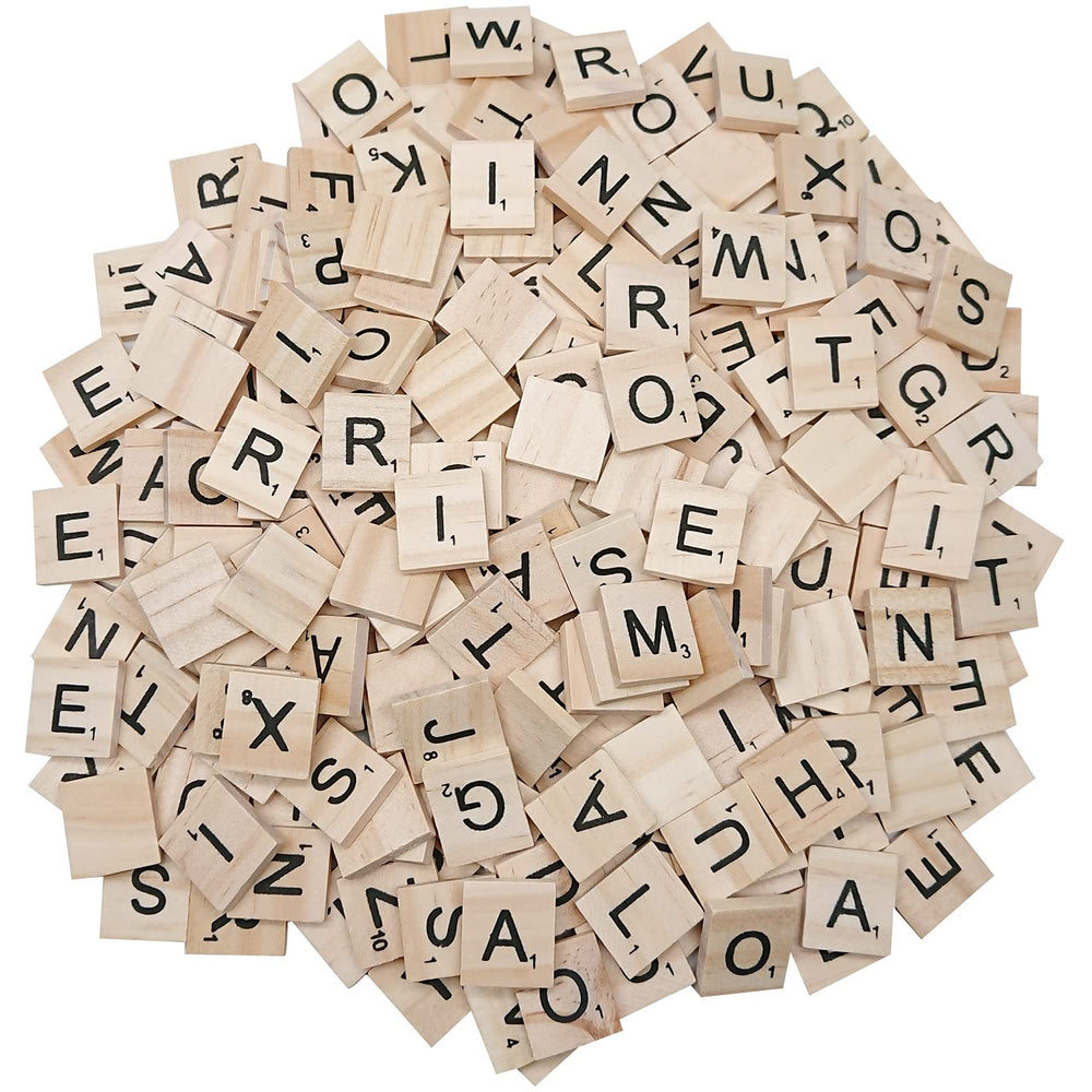 WANBAO 400-piece wood spelling tiles bulk set ready for classroom spelling activities