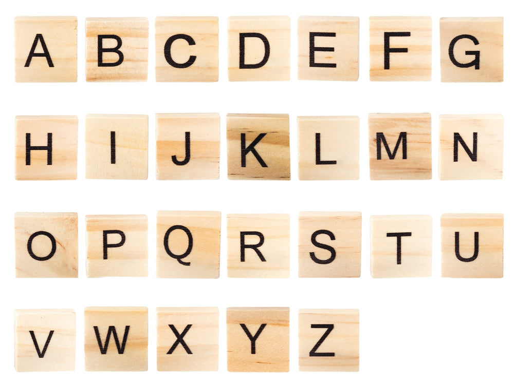 WANBAO spelling tiles framed for creative wall decor and name tags