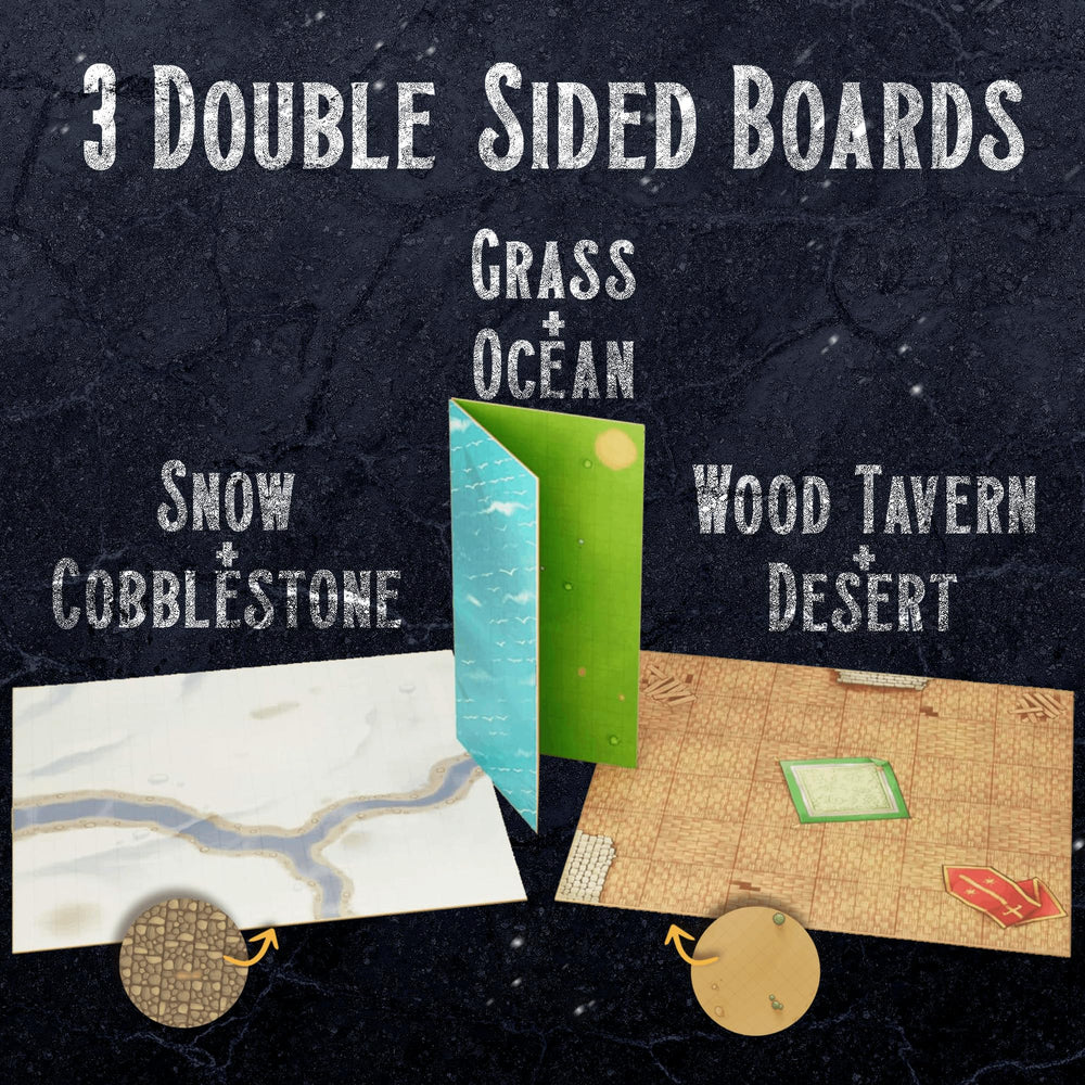 Wanderers Emporium dry erase grid close-up for quick updates.