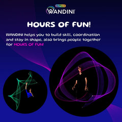 Wandini Glow USB-rechargeable wand with fast charge for longer practice sessions.