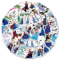 Wanhuatong cartoon characters stickers 50pcs durable for laptops and school gear.