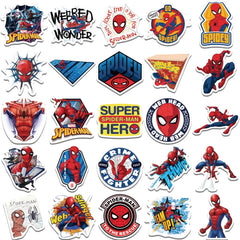 wanhuatong Spider-Man decals: durable vinyl with bright colors to decorate phones and scooters.