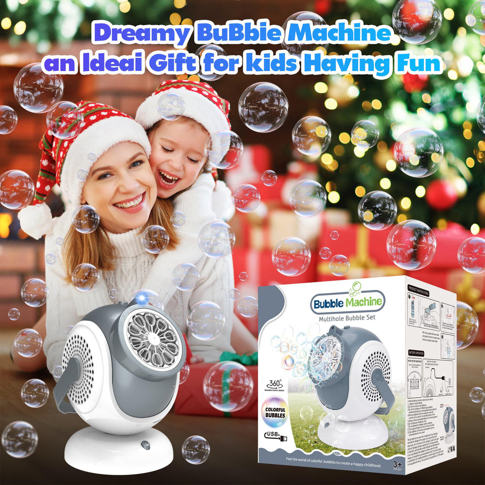 WANNA MAGIC Big Bubble Machine 75-degree tilt targets bubbles precisely.