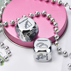 Wareon durable stainless steel dice withstand years of festive use.
