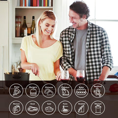 Wareon engraved six-flavor options on dice for quick dinner decisions.