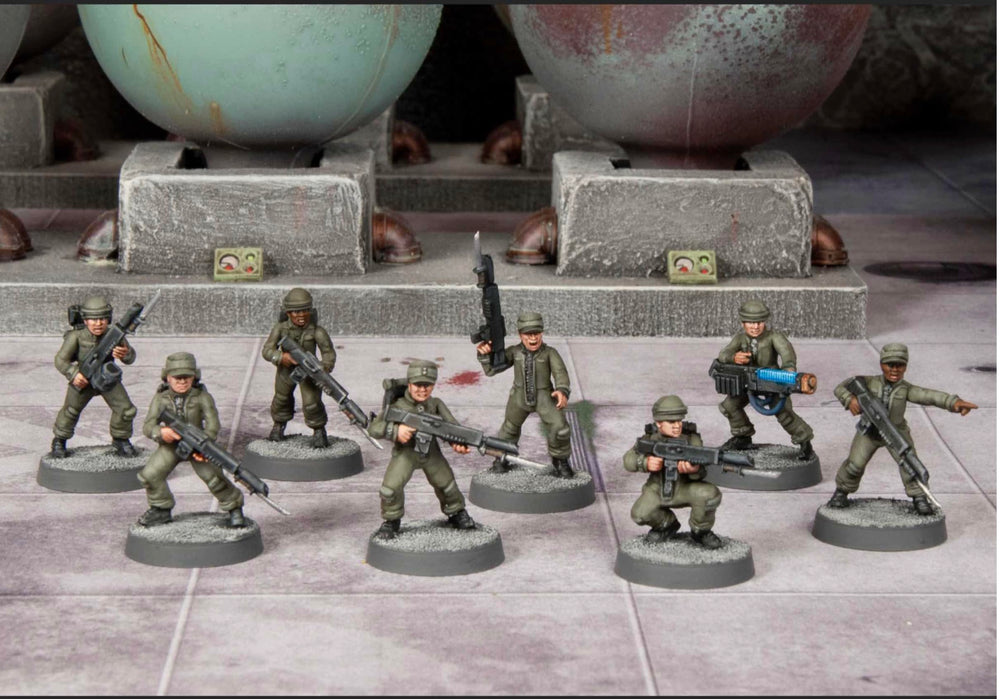 Wargames Atlantic Death Fields Cannon Fodder 30 figures for massed tabletop engagements.