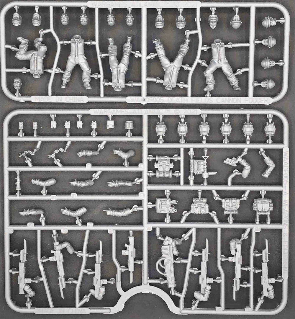 Wargames Atlantic Death Fields Cannon Fodder grenades and backpacks add battlefield detail.