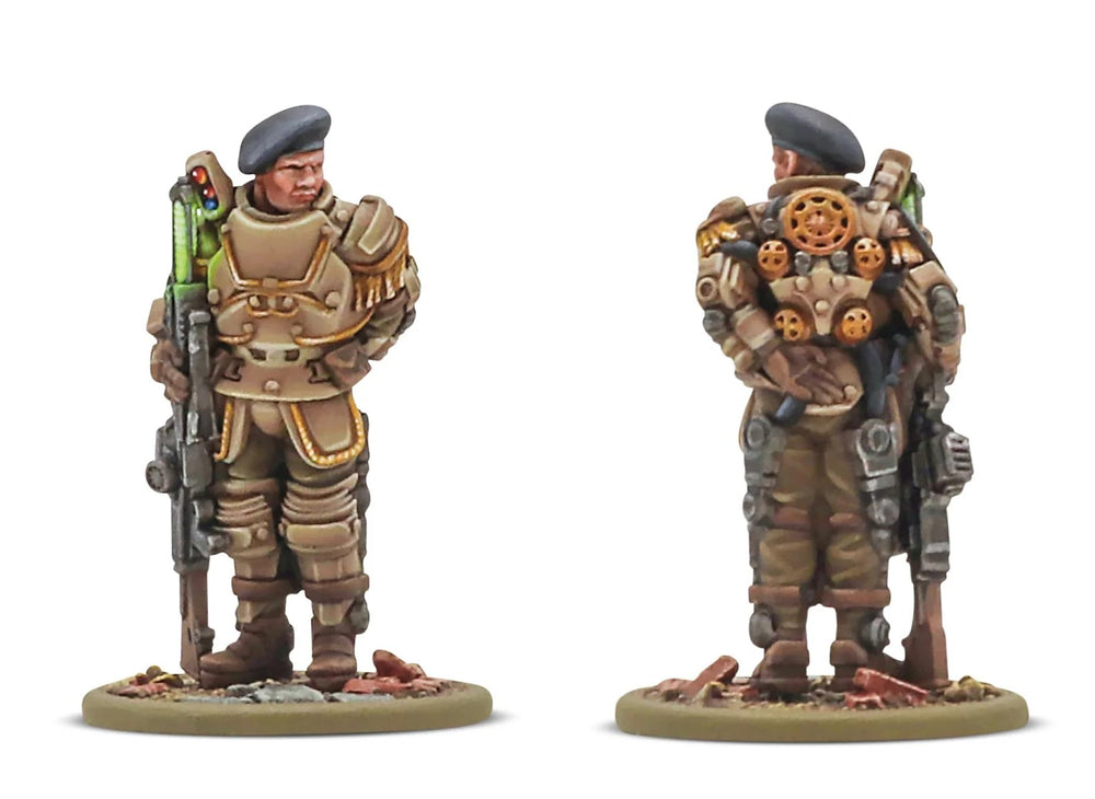 Mk I Automated Infantry advancing with detailed resin miniatures
