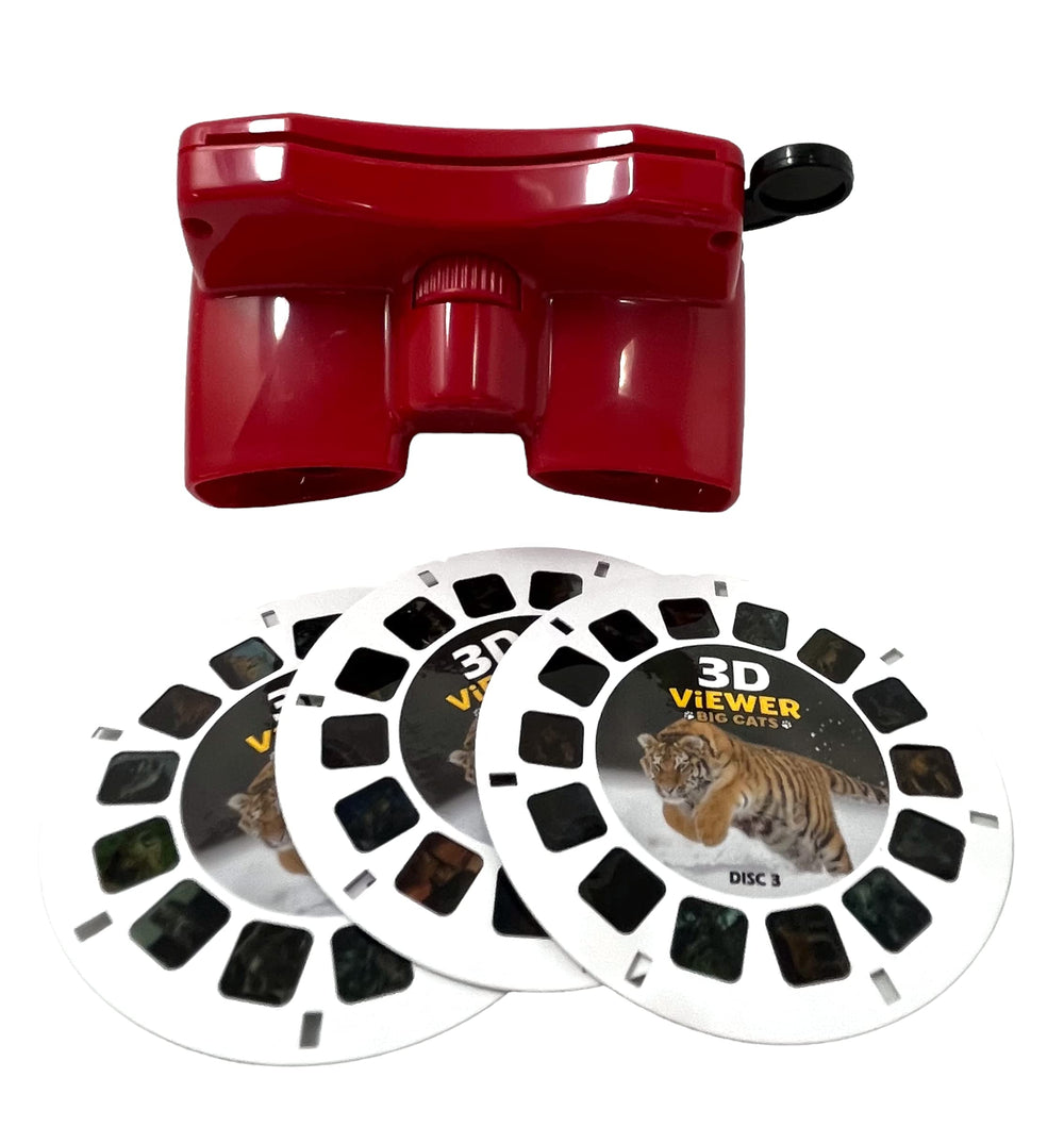 Warm Fuzzy 3D Big Cats Viewer Lynx Disc reveals forest cats in crisp 3D detail