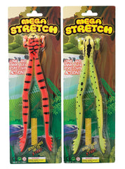 Warm Fuzzy Mega Stretch Frog close-up in vibrant colors for tactile play.