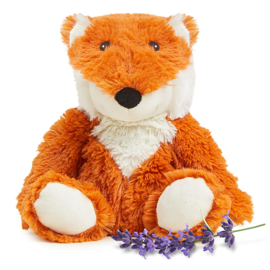 Warmies Fox microwavable plush provides soothing warmth for bedtime comfort