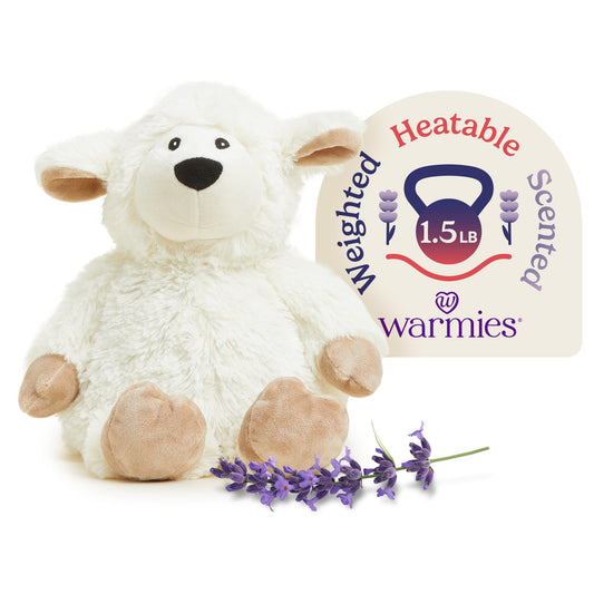 Warmies microwavable sheep plush for cozy warmth and soft snuggles