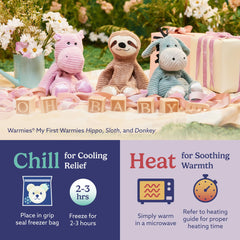 Warmies Sloth lavender-scented plush creating a calm atmosphere