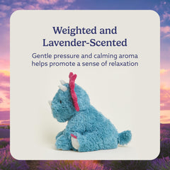 Warmies Triceratops heated snuggle offers warm comfort for calm moments.