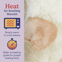Warmies weighted plush with grain filling for comforting heft