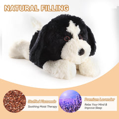 WarmPal Border Collie Plush soft fur detail for cozy hugs